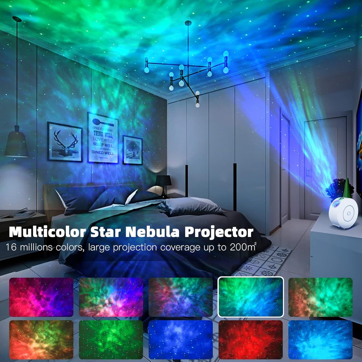 ECO HOME™ Smart Lamp – Colorful Star Projector