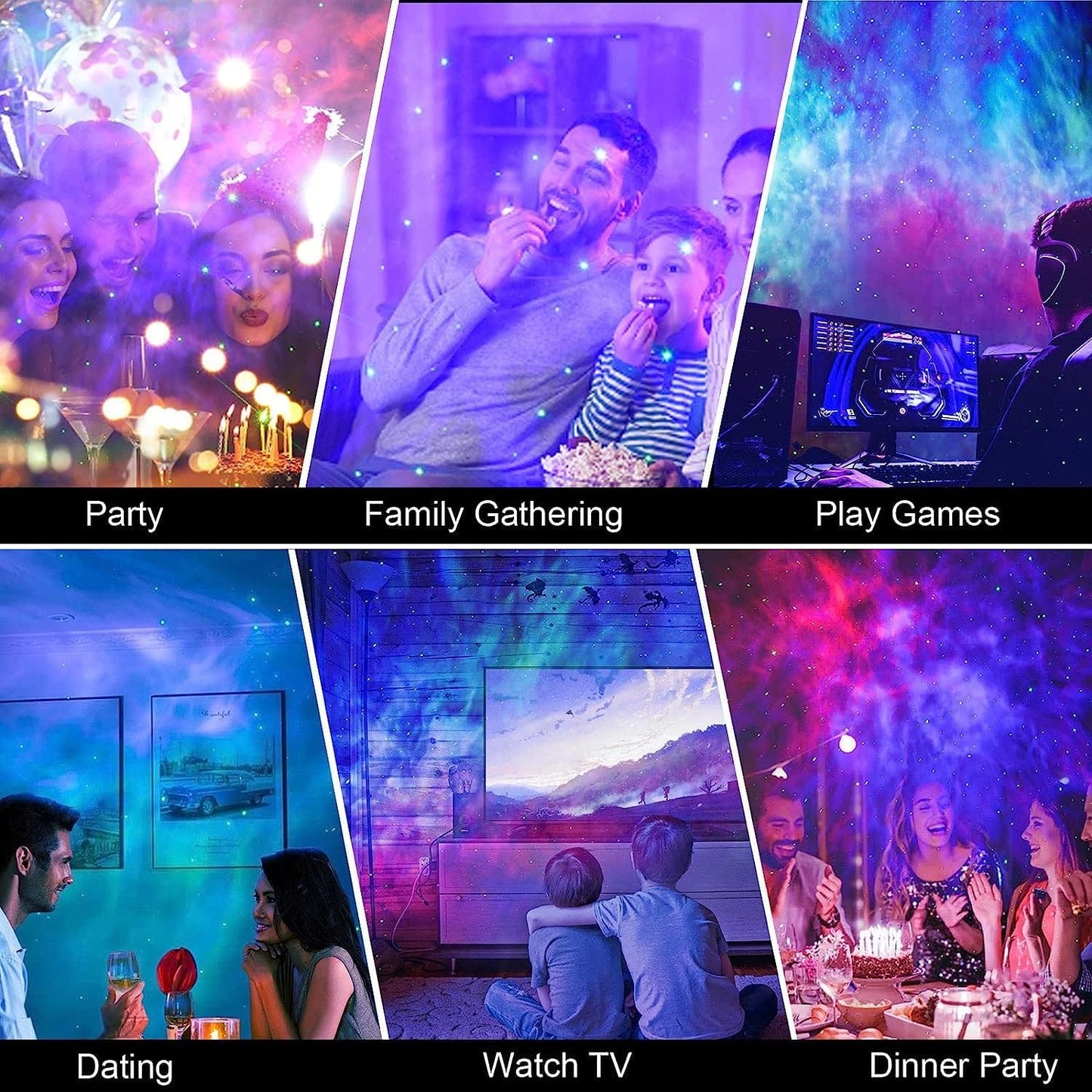 ECO HOME™ Smart Lamp – Colorful Star Projector